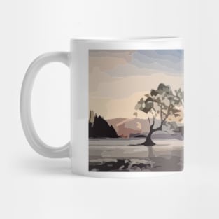 Wanaka Tree Digital Painting Mug